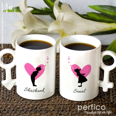 Two Hearts © Personalized Couple Mugs