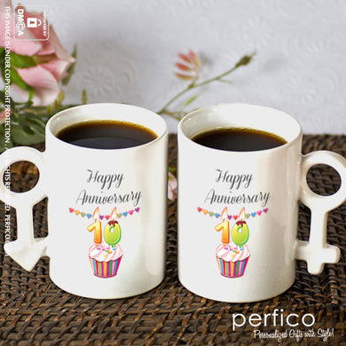 Happy Anniversary © Personalized Couple Mugs