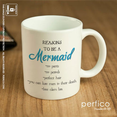 5 Reasons to be a Mermaid © Personalized Coffee Mug