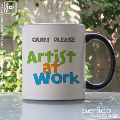 Artist at Work © Personalized Magic Mug