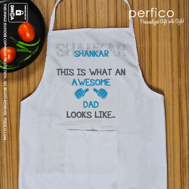 Awesome Dad © Personalized Kitchen Apron