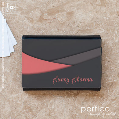 Florencia © Personalized Leather Business Card Holder