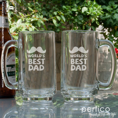 Worlds Best Dad © Personalized Beer Mugs