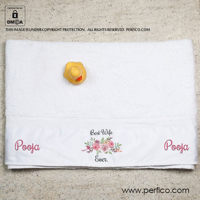 Best Wife Ever © Personalized Towel