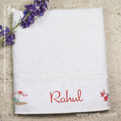 By the Beach © Personalized Towel for kids
