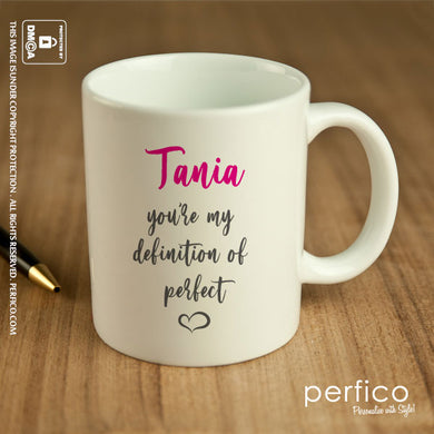 Definition of Perfect © Personalized Mug for Wife