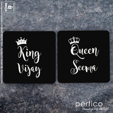 The King and Queen © Personalized Coasters