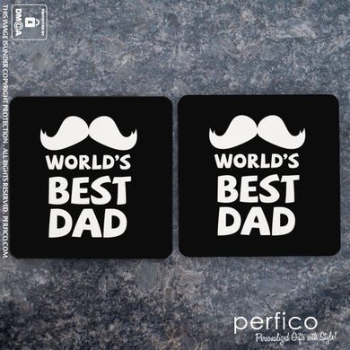 World's Best Dad © Personalized Coasters