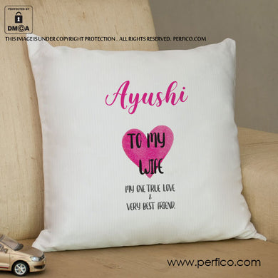True Love © Personalized Cushion for Wife