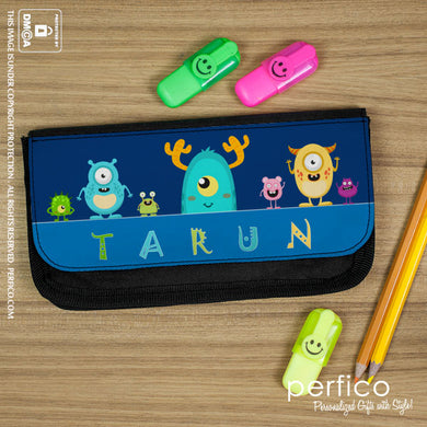 Cute and Lil Monsters © Personalized Pencil Case.