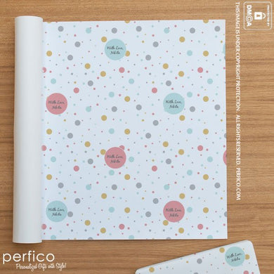 Polka © Personalized Gift Wrapping Paper - 20 Sheets