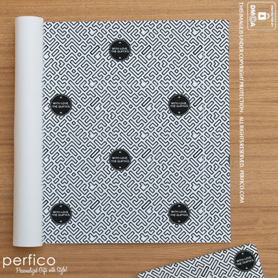 Perfico © Personalized Gift Wrapping Paper - 20 Sheets