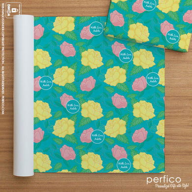 Roses © Personalized Gift Wrapping Paper - 20 Sheets