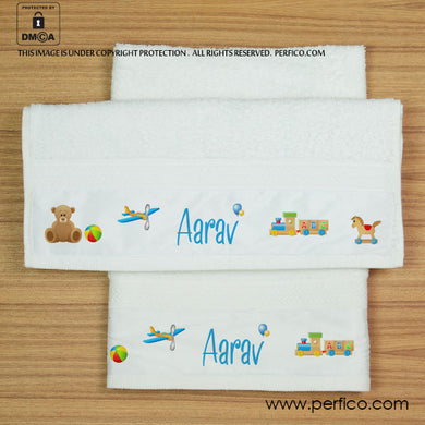 Little Prince © Personalized Hand Towel for Baby Boy