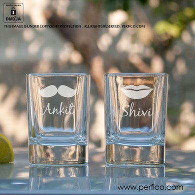 His and Hers © Personalized Shot Glasses