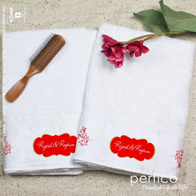 In Love © Personalized Towel Set for Couples - 2 Towels