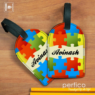 Jigsaw © Personalized Luggage Tag for Kids
