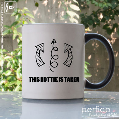 This Hottie is Taken © Personalized Magic Mug for Girlfriend