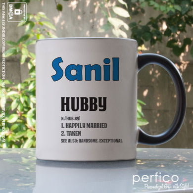 Hubby © Personalized Magic Mug for Husband
