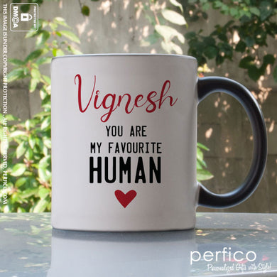 Favourite Human © Personalized Magic Mug for Boyfriend