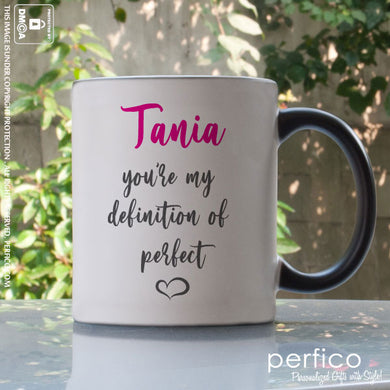 Definition of Perfect © Personalized Magic Mug for Wife