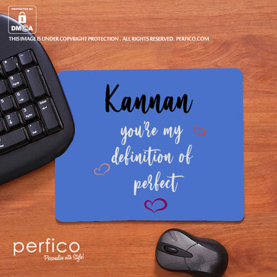 Definition of Perfect © Personalised Mouse Pad for Husband