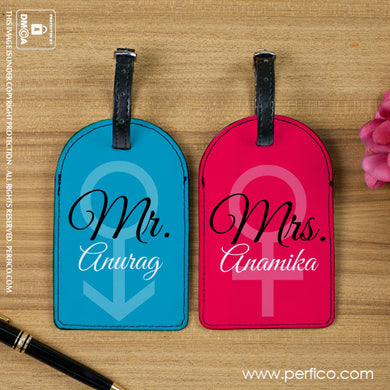 Mr and Mrs IV © Personalized Bag Tag