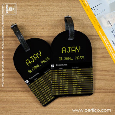 On Time © Personalized Luggage Tag