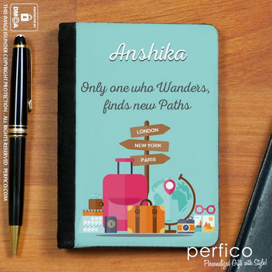 Only One Who Wanders © Personalized Passport Holder and Cover