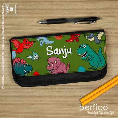 Happy Dinosaurs © Personalized Pencil Case.