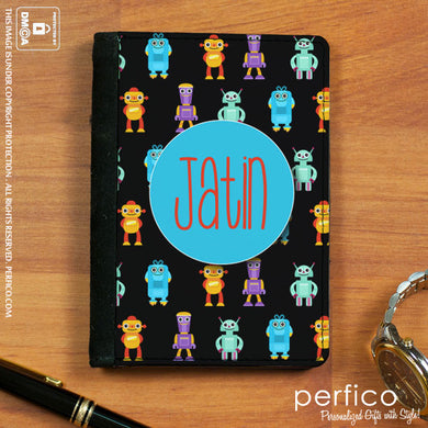 Cute Robot © Personalized Passport Holder and Cover