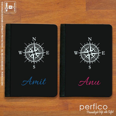 Compass © Personalized Passport Holder and Cover