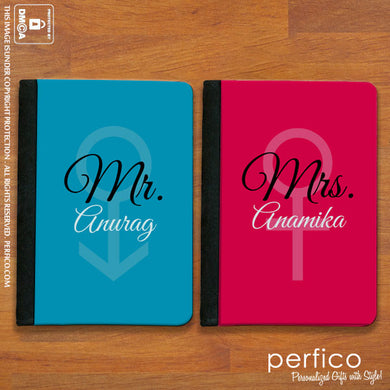 Mr and Mrs IV © Personalized Passport Holder and Cover