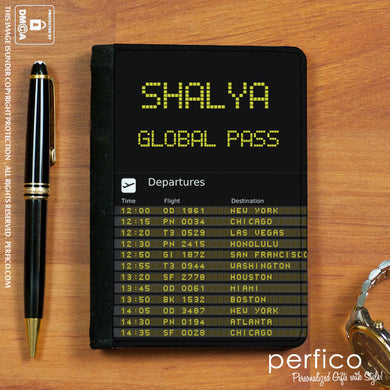On Time © Personalized Passport Holder and Cover