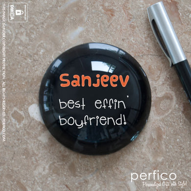Best Effin Boyfriend © Personalized Paperweight for Boyfriend