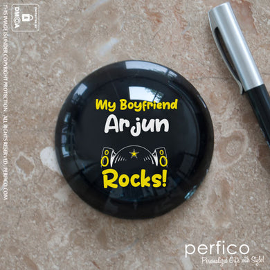 Boyfriend Rocks © Personalized Paperweight for Boyfriend