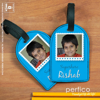 Picture Perfect Superhero © Personalized Luggage Tag for Kids