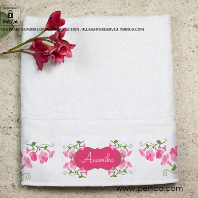 Pretty in Pink © Personalized Towel for Her