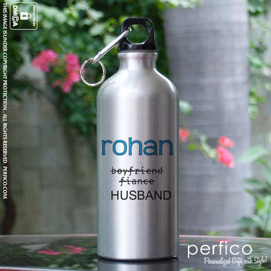 Journey to Husband © Personalized Water Bottle