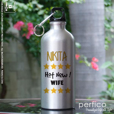 Hot New Wife © Personalized Water Bottle