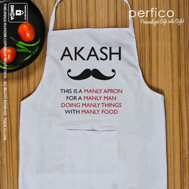 This is Manly Apron © Personalized Kitchen Apron
