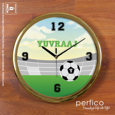 Goal © Personalized Round Wall Clock