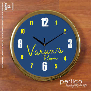 My Room © Personalized Round Wall Clock