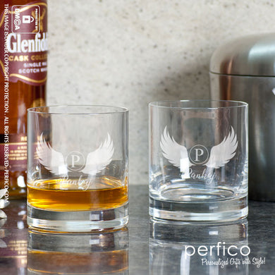 Phoenix © Personalized Whisky Glasses - SET of 2