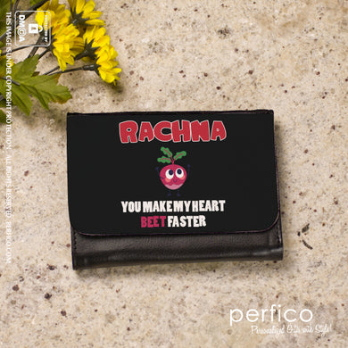 Beet Faster © Personalized Ladies Wallet for Girlfriend