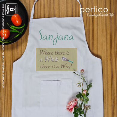 Where there is a Whisk there is a way © Personalized Kitchen Apron