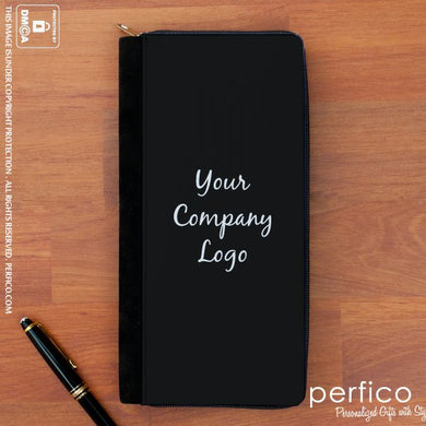 Your Company Logo © Personalized Passport Holder with Zipper