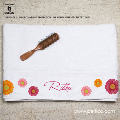 Daisies © Personalized Towel for Her