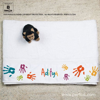 Handprints © Personalized Towel for Kids