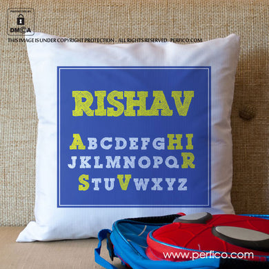 Alphabets are Fun © Personalized Luxury Cushion Cover